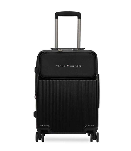 Tommy Hilfiger Pittsburg Hardside Trolley Bag in Black — cabin front view