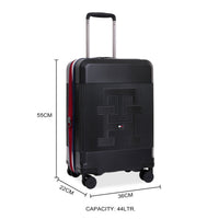 Tommy Hilfiger Patrick hardside trolley bag in Black - side profile