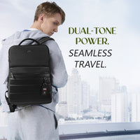 Tommy Hilfiger Bladen Water-Resistant Laptop Backpack in Black - side view