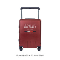Tommy Hilfiger Broadway hardside trolley bag in Wine - cabin size view 2