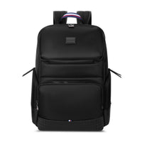 Tommy Hilfiger Rover 25L Travel Laptop Backpack in Black - front view