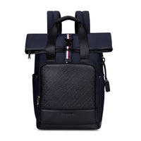 Tommy Hilfiger Slate 22.5L Twill Laptop Backpack in Navy - front view