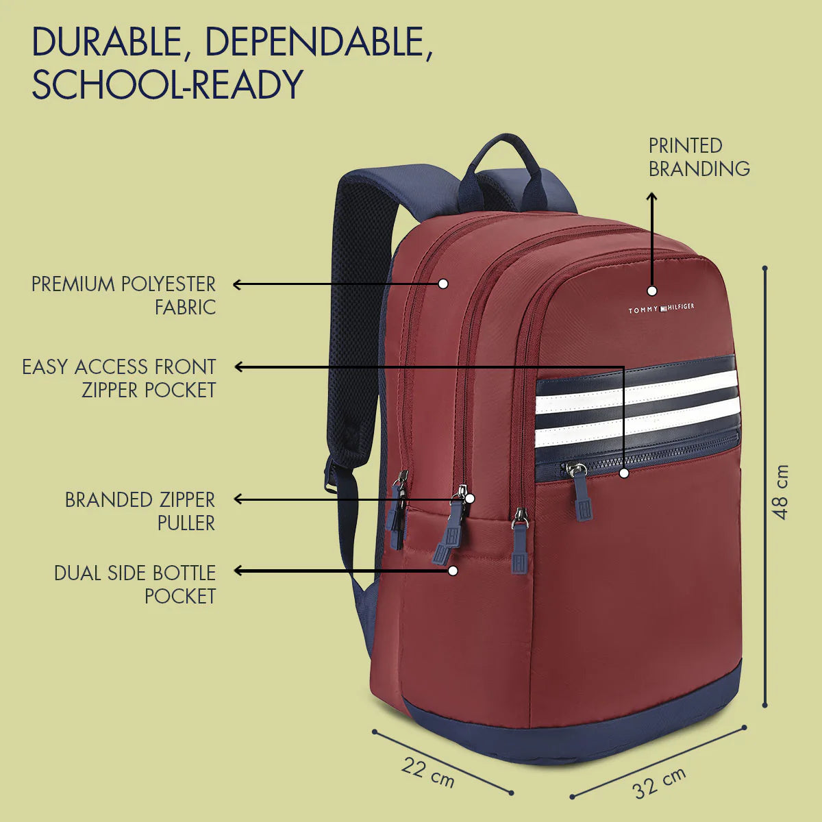 Tommy Hilfiger Travik Non Laptop Backpack