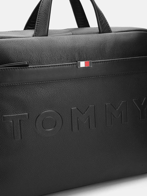 Tommy Hilfiger Black Galveston Laptop Bag