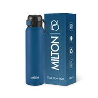 Milton Dual Flow Thermosteel Water Bottle 595ml — side view