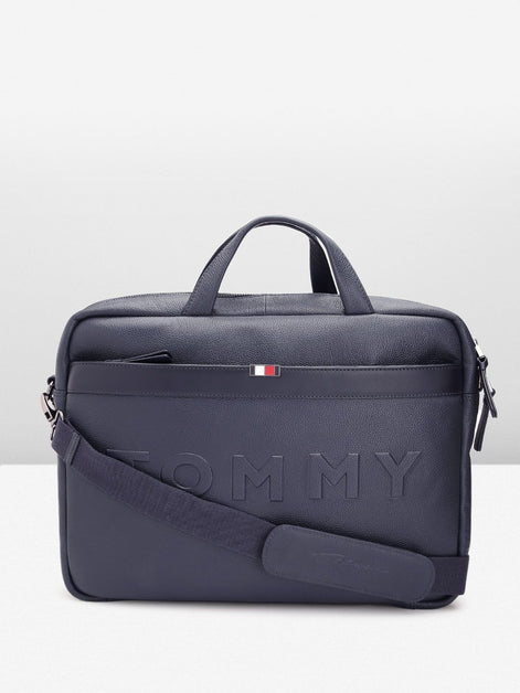 Tommy Hilfiger Navy Blue Galveston Laptop Bag