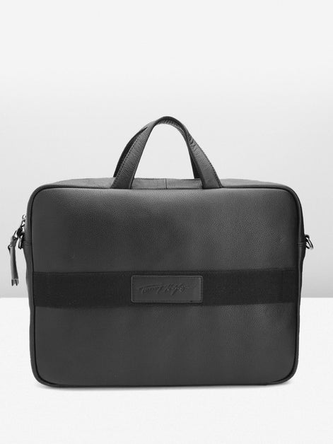 Tommy Hilfiger Black Galveston Laptop Bag