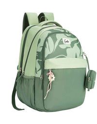 Genie Alba 40L Laptop Backpack With Raincover - Green