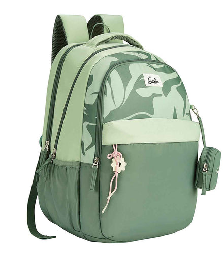Genie Alba 40L Laptop Backpack With Raincover - Green