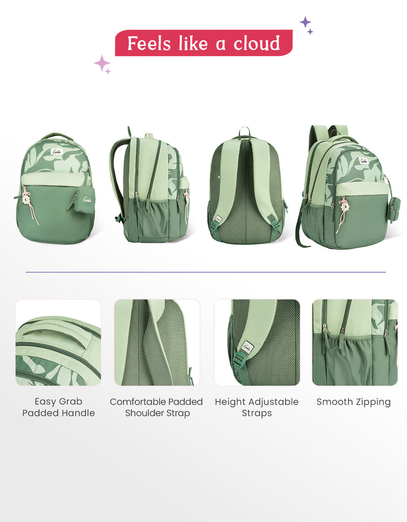 Genie Alba 40L Laptop Backpack Green — view 6