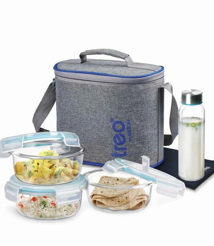All Fresh Premier Glass Tiffin (Treo by Milton) - image 2 of 9 - Lunch Box Sets