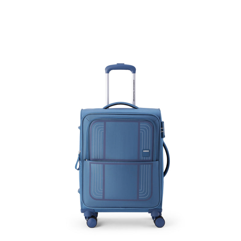 American Tourister Bern Blue Cabin front