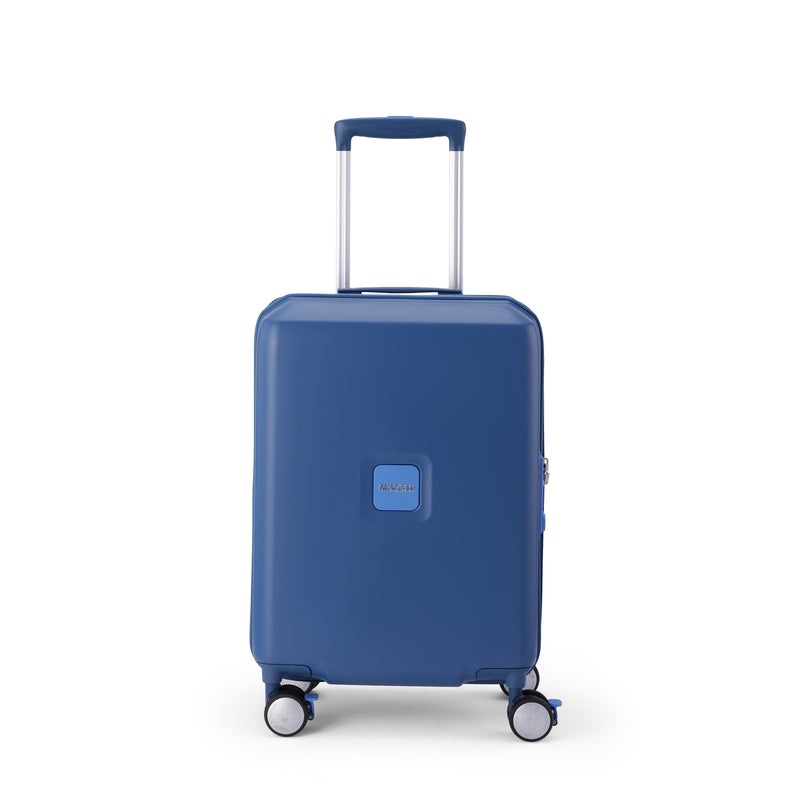 American Tourister Purimax Blue Cabin front