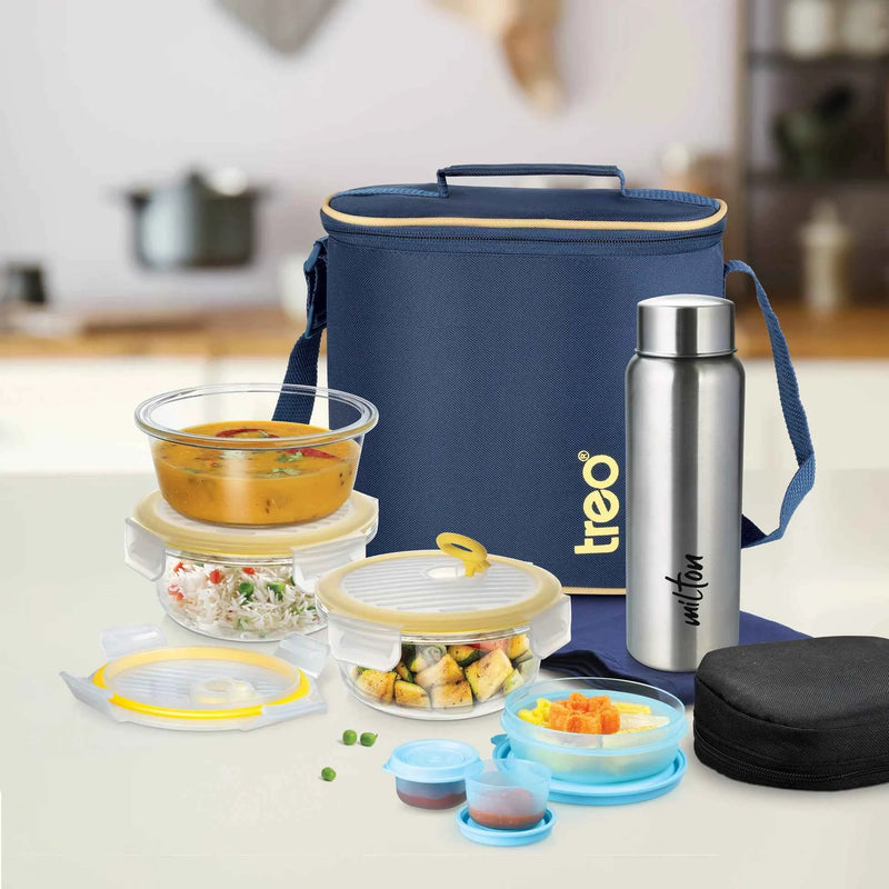 All Fresh Premier Glass Tiffin (Treo by Milton) - image 4 of 9 - Lunch Box Sets