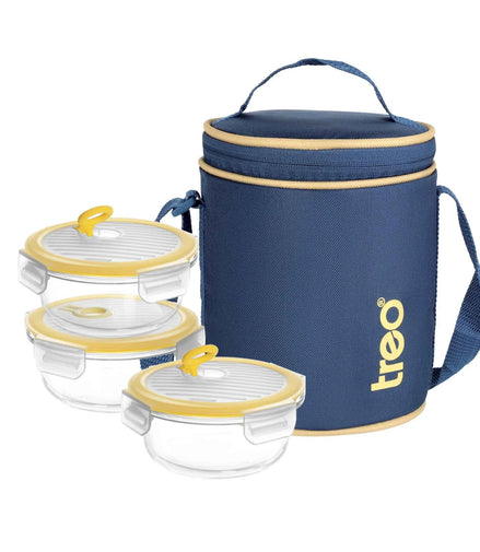 All Fresh Borosilicate Glass Tiffin (Treo by Milton) - image 1 of 6 - Lunch Containers