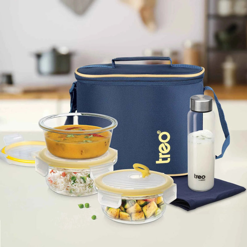 All Fresh Premier Glass Tiffin (Treo by Milton) - image 1 of 9 - Lunch Box Sets