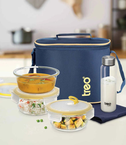 All Fresh Premier Glass Tiffin (Treo by Milton) - image 1 of 9 - Lunch Box Sets