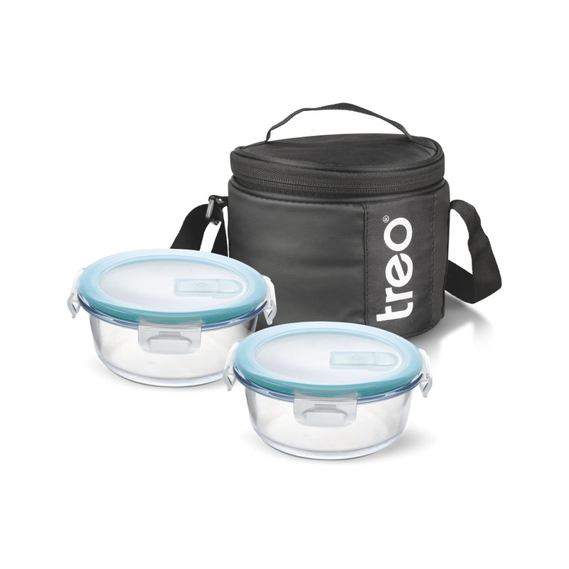 Treo by Milton All Weather Round Borosilicate Glass Tiffin