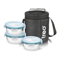 Treo by Milton All Weather Round Borosilicate Glass Tiffin