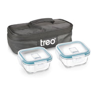 Treo by Milton All Weather Square Borosilicate Glass Tiffin