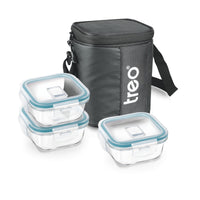 Treo by Milton All Weather Square Borosilicate Glass Tiffin