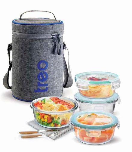 All Fresh Borosilicate Glass Tiffin (Treo by Milton) - image 2 of 6 - Lunch Containers