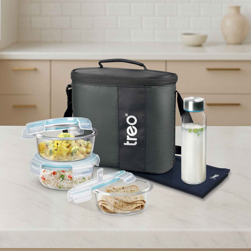 Treo by Milton All Weather Premier Borosilicate Glass Tiffin