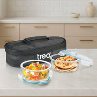 Treo by Milton All Weather Round Borosilicate Glass Tiffin