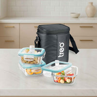 Treo by Milton All Weather Square Borosilicate Glass Tiffin