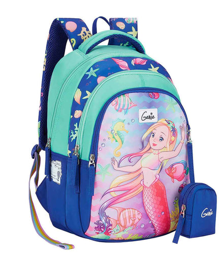 Genie Aqua Dream Small Backpack for Kids - Navy Blue