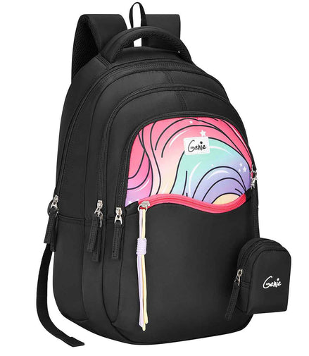 Genie Cluster 27L School Backpack - Black