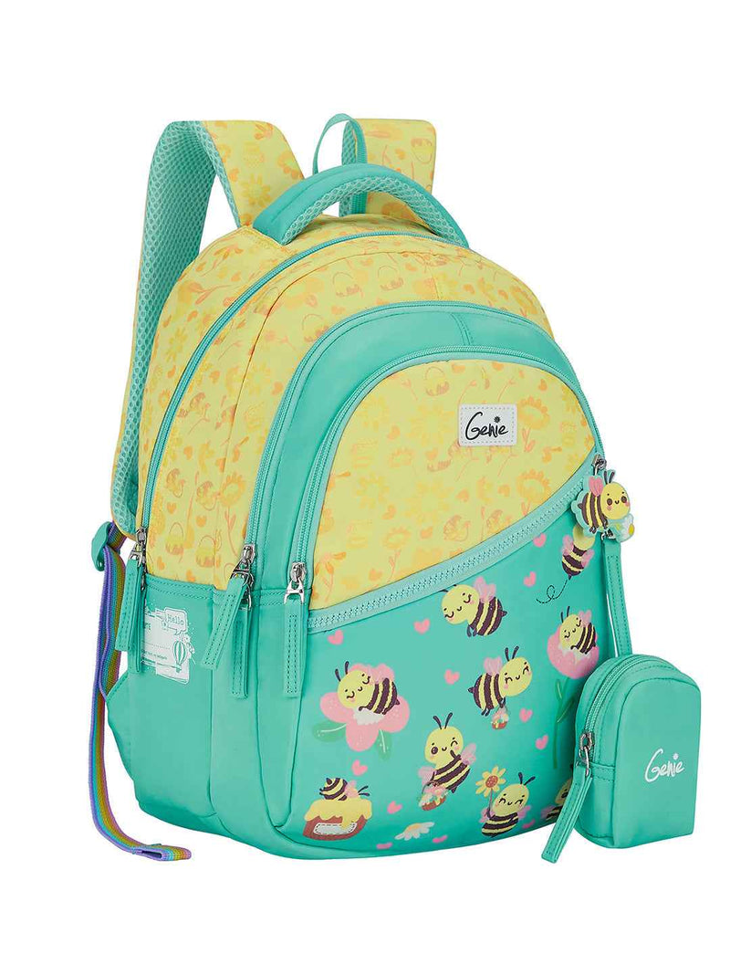 Genie Bee Happy Small Backpack for Kids - Teal