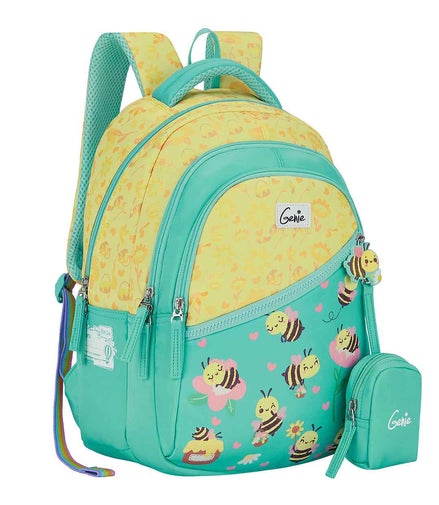 Genie Bee Happy Small Backpack for Kids - Teal