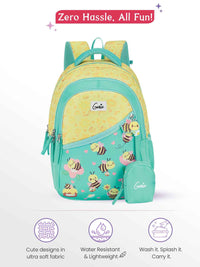 Genie Bee Happy Small Backpack for Kids - Teal