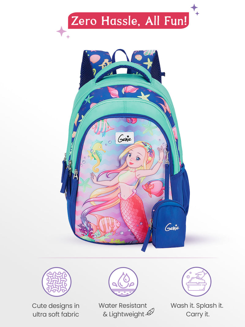 Genie Aqua Dream Small Backpack for Kids Navy Blue — view 6