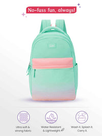 Genie Twinkle Dusk 27L School Backpack - Green