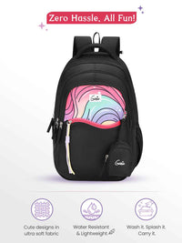 Genie Cluster 27L School Backpack - Black