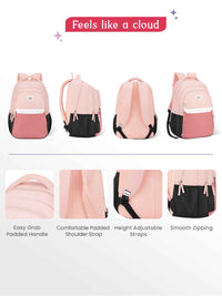 Genie Vibecheck 36L Laptop Backpack With Raincover - Beige
