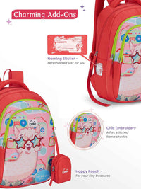 Genie Llama Drama Small Backpack for Kids - Coral