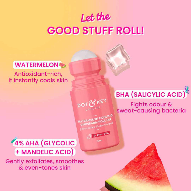 Dot & Key Watermelon Cooling Underarm Roll-On