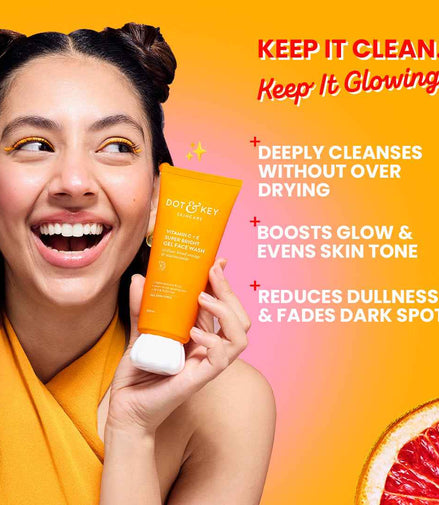 Dot & Key Vitamin C + E Gel Face Wash for Glowing Skin
