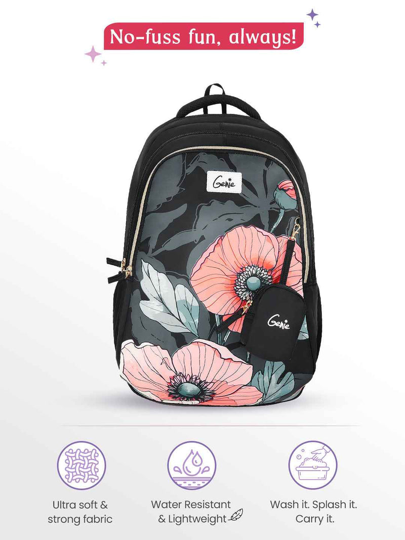 Genie Aurela 36L School Backpack — Black