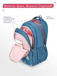 Genie Aurela 36L School Backpack Dark Green