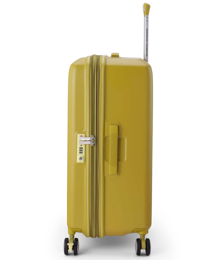 American Tourister Purimax Yellow Cabin angle 2