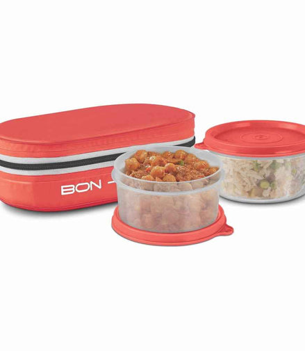 Milton New Bon Bon Plastic Lunchbox — Red