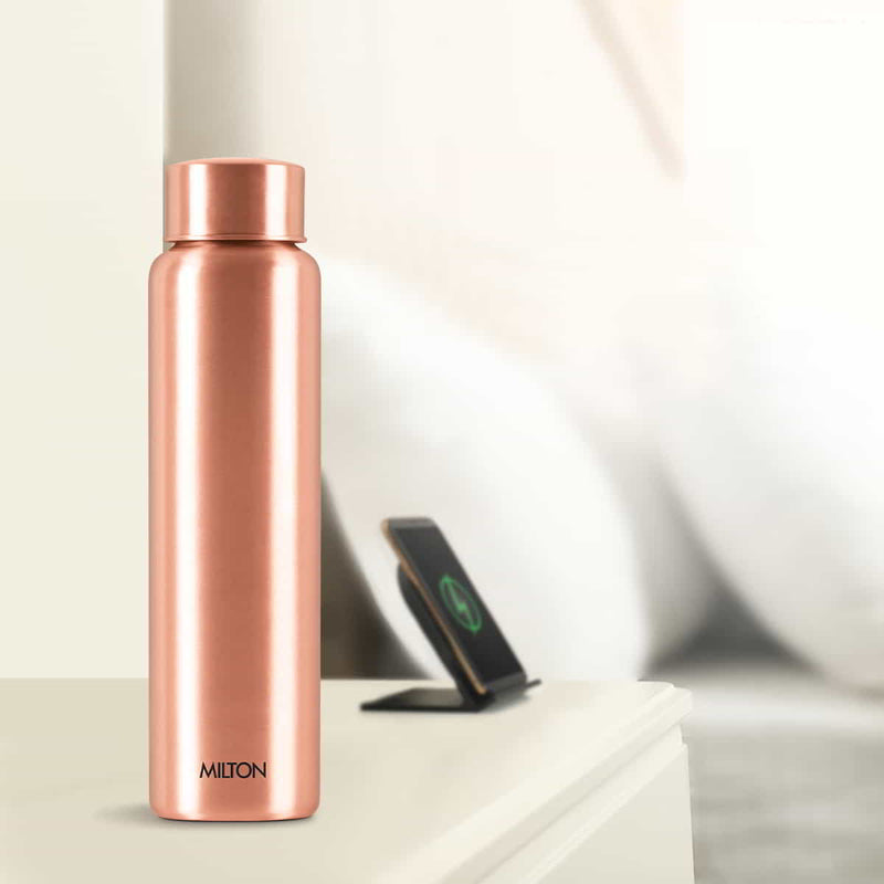 Milton Copper Aqua Pure Copper Water Bottle 1000ml — side view