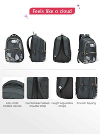 Genie Canopy 36L Laptop Backpack With Raincover - Grey