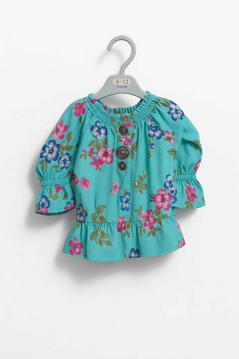 BLUE SOFT GIRLS TOP