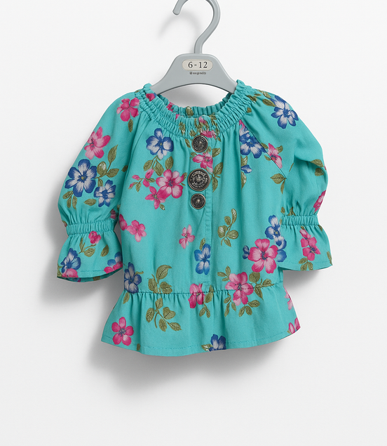 BLUE SOFT GIRLS TOP