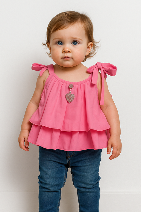 PINK TWINKLE GIRLS TOP